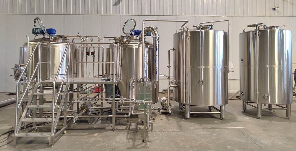 Some Details of 1000L 3 Vessel Brewhouse System